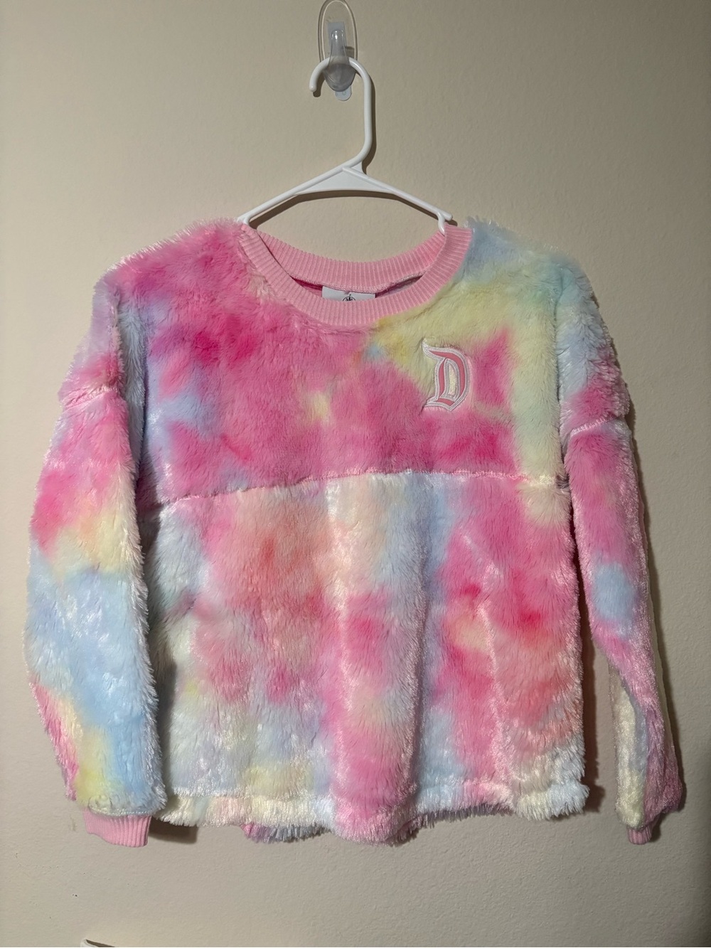 Kids Plush Tie-Dye Fuzzy Pullover Sweater - Disneyland Spirit Jersey